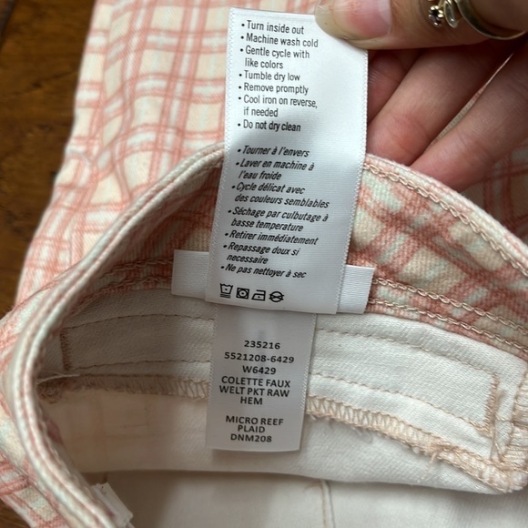 Paige Colette crop flare plaid jeans - Picture 7 of 8